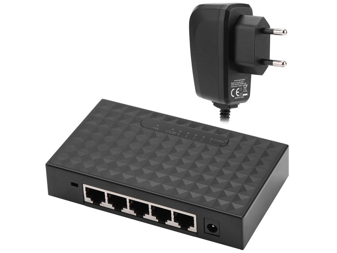 Switch (5 Portas Gigabit 10/100/1000mbps)