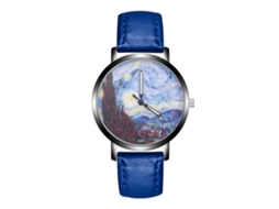 Reloj De Cuarzo Analógico De Ocio Fashionable Para Mujer Y Hombre Azul