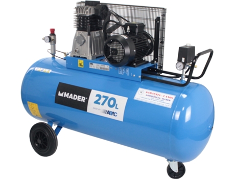 Compressor de Ar Correia 270L 4Hp Trifásico Mader Power Tools