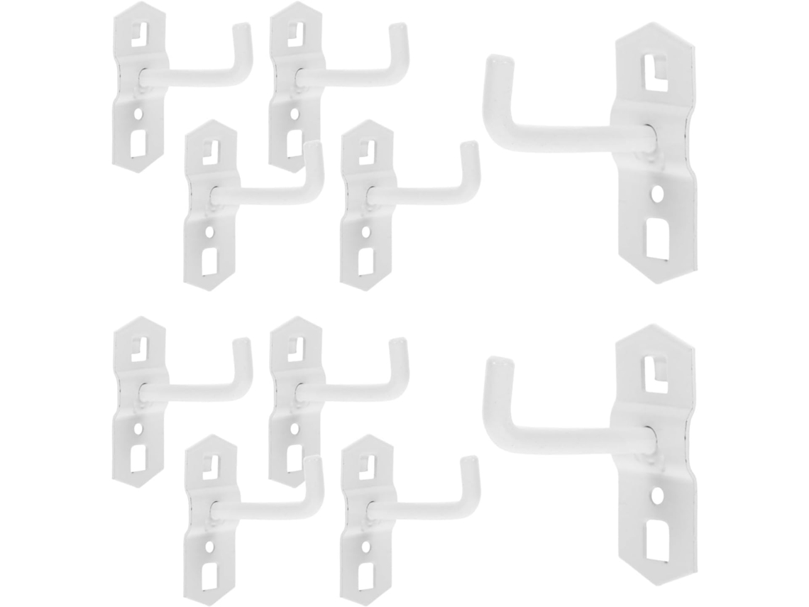 Ganchos Quadrados De Aço Painel Perfurado Mipcase, 6mm, Pretos, 10 Peças, 5cm, Prateleiras De Exposição