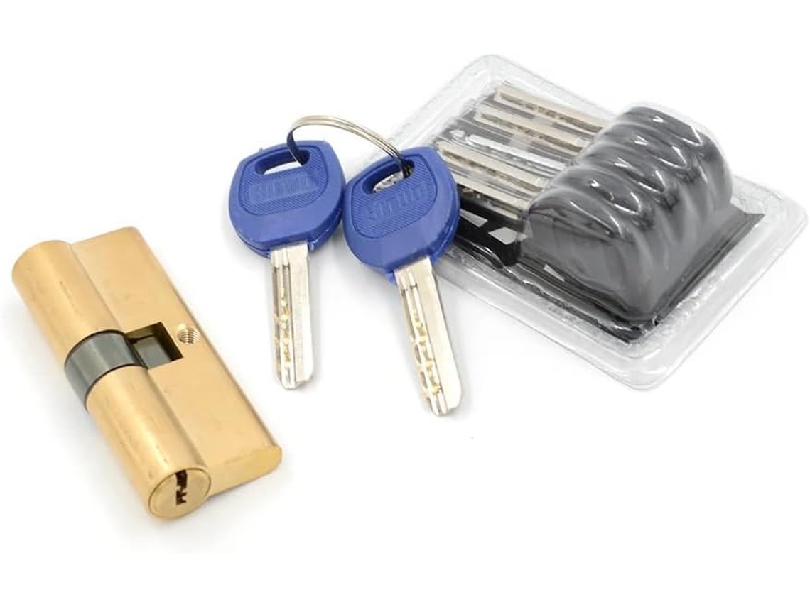 Cilindro de Fechadura Porta 75 5 37 75 Mm, Proteção, Chave, Suave