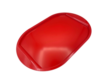 Tabuleiro Profissional Antiderrapante Inquebrável, Tamanho XXL 55X35X2 cm, Leve, Antiderrapante, Vermelho, STATIKMISS