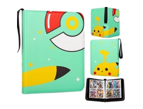 Álbum Pokémon Tcg V Reel Em Couro Pu Com Zíper | 400 Cartas | Hlx 021