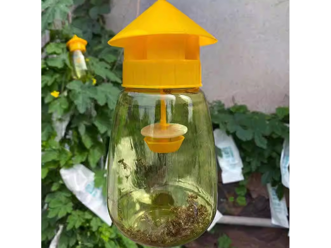 Armadilha de plástico amarelo MDUG para moscas das frutas, ecológica