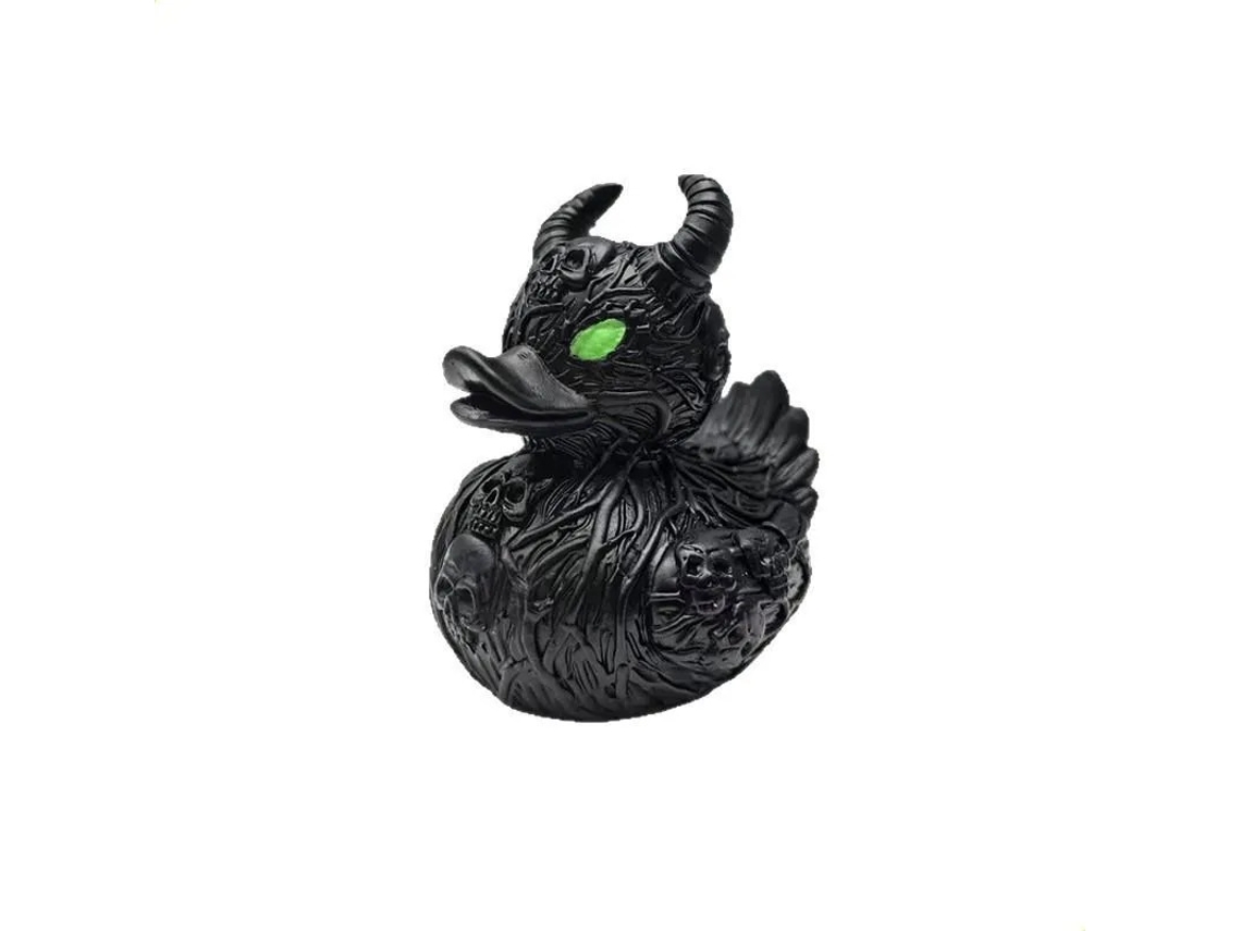Decoração de pato com caverna demoníaca 3D para o Halloween