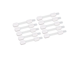 Mali travão de Segurança para Bebê Ajustável com Adesivo Protetor de Armário Gaveta Branco 10pcs