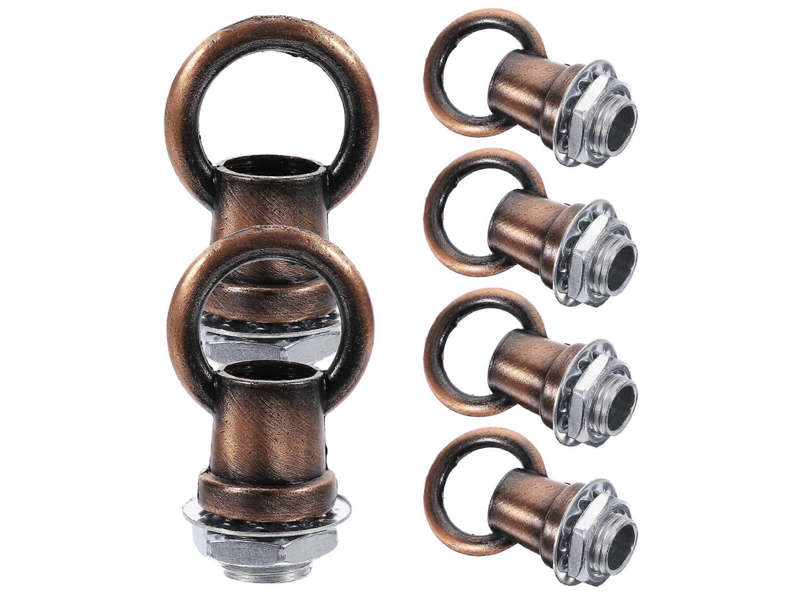 Rebe 6 Peças de Gancho com Olho Anel para Lâmpadas de Teto, Acessórios de Iluminação em Zinco, Liga e Ferro 2x4cm como Se Muestra 2