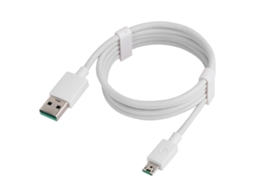 Cabo Micro USB 5A 1m Branco com TPE | EOOCOO
