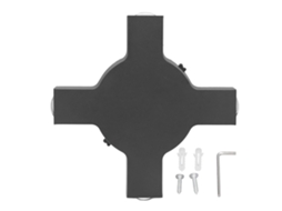 Lâmpada de Parede Led 4w Design Quadrado Preto Alumínio