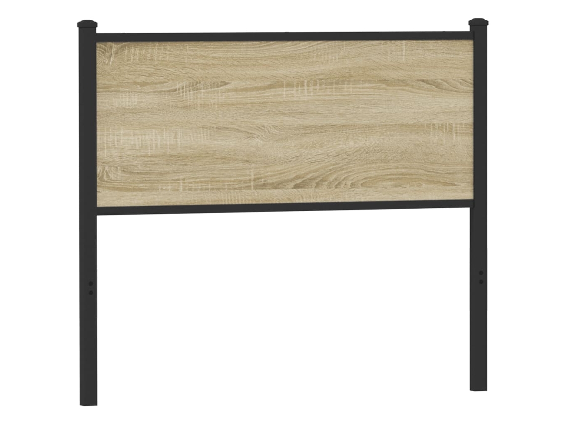 Vidaxl Cabeceira De Substituição 107 Cm Derivados Madeira/aço Carvalho Sonoma