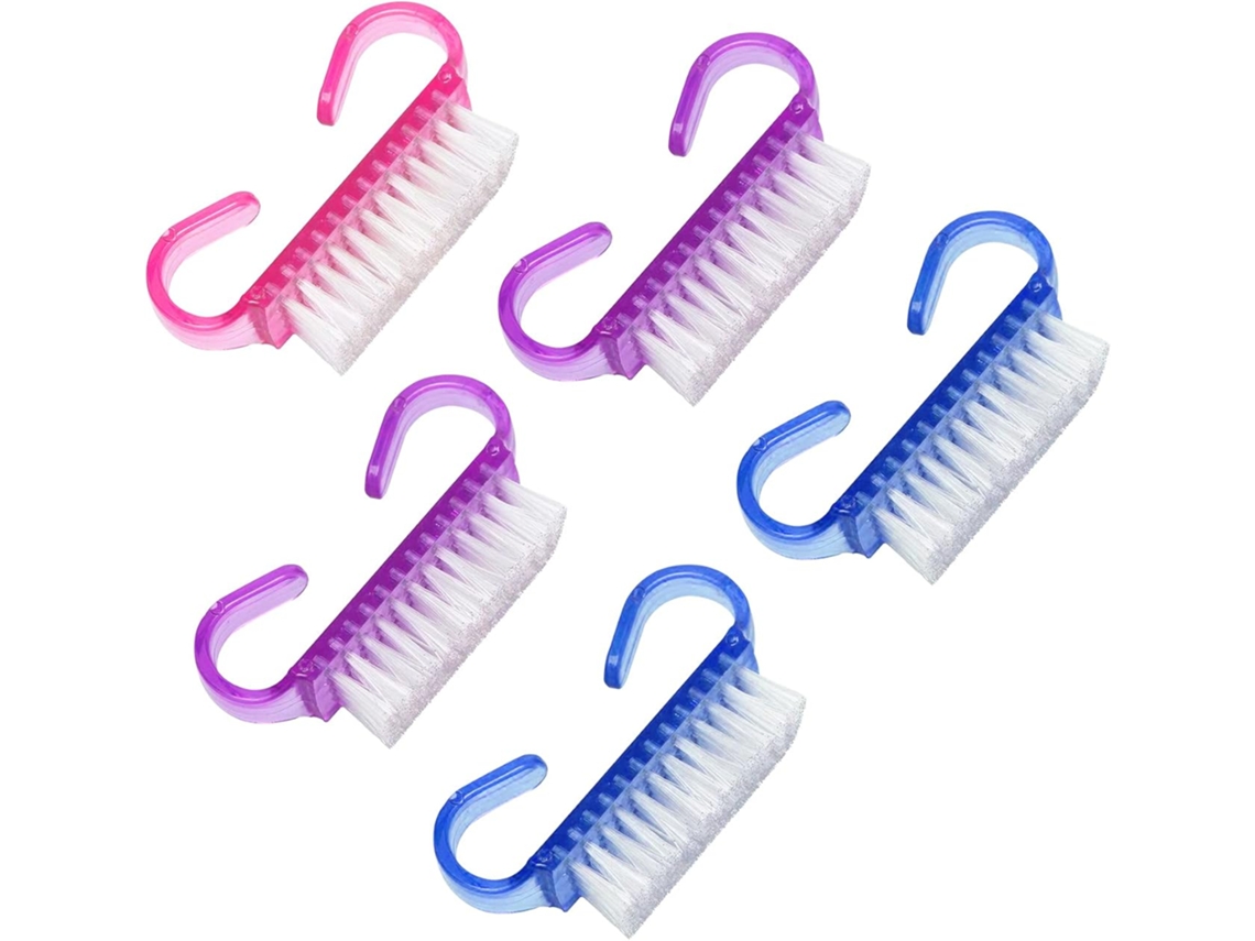 Conjunto Com 5 Escovas Para Limpeza De Unhas E Mãos