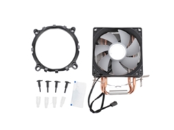Resfriador De Cpu Com Duas Pipes De Calor, Ventilador Hídraulico Silencioso De 48cfm Para Intel Amd Versão Luminosa