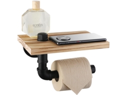Suporte De Papel Higiênico Vintage Industrial, Design Exclusivo Steampunk Com Plataforma Para Fácil Armazenamento, Adequado Para Banheiro, Cozinha, De