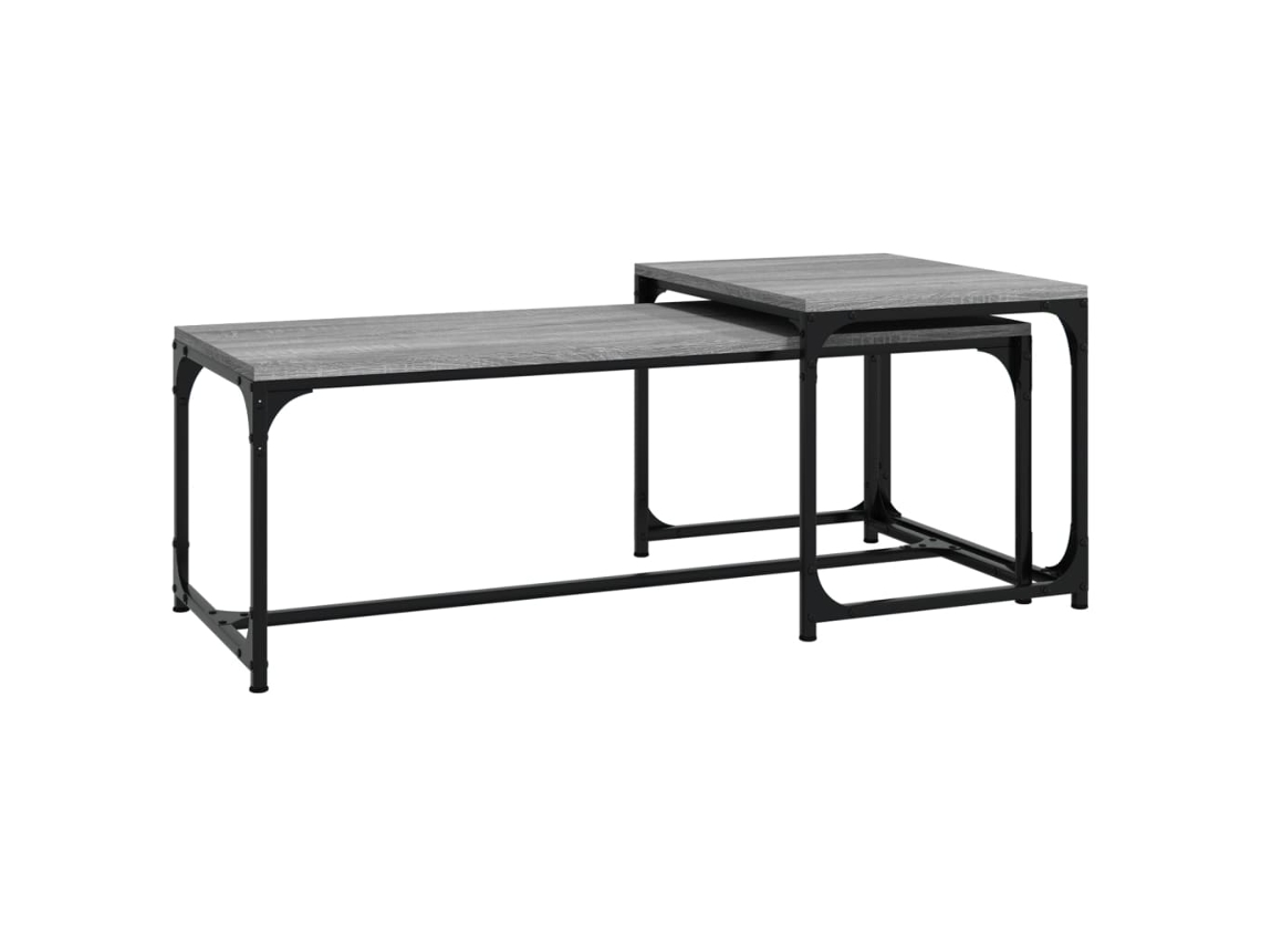 Coffee Table, Coffee Tables Vidaxl Cinzeto Madeira Processada (n/a)