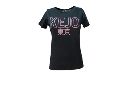 T-shirt De Mulher Kejo Algodão Preto (m)