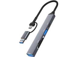 Hub Multifuncional Usb E Tipo C. Amplie A Conectividade Do Seu