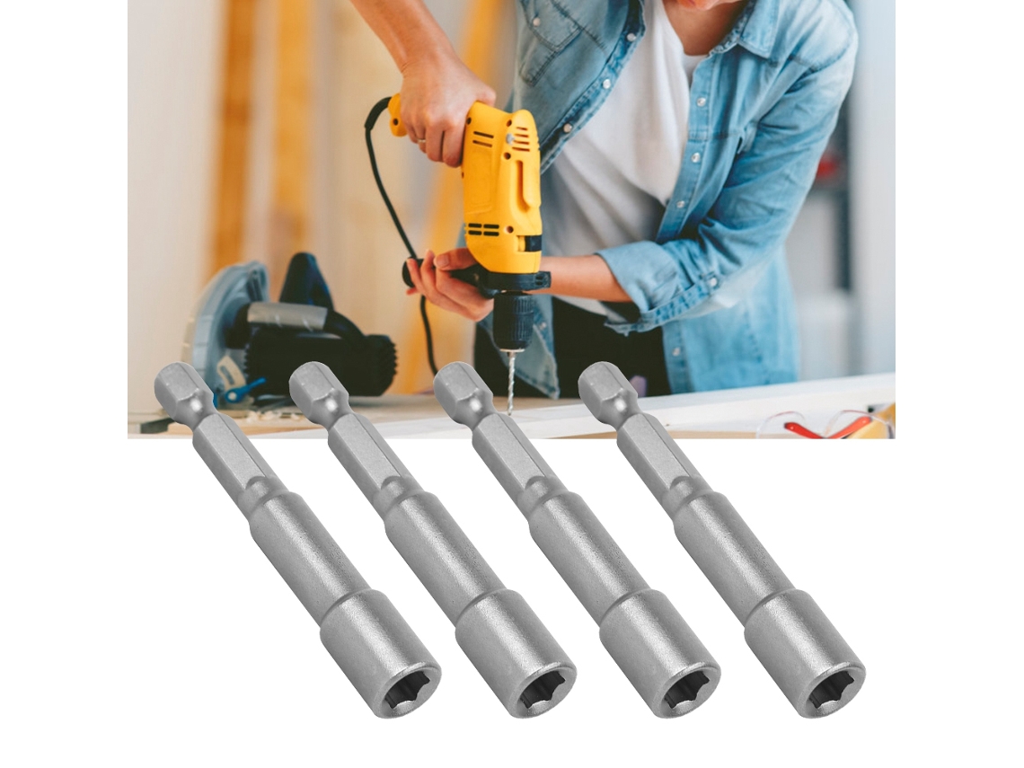 Laxiscreed Adaptador Magnético Para Bits Hexagonais – Uso Em Chaves Eléctricas E Ferramentas De Poder