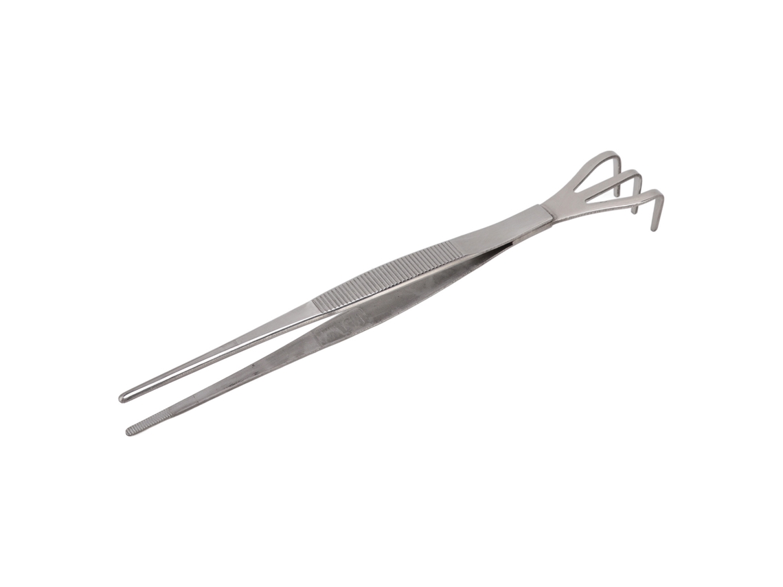 Rastrão De Raiz 3 Dentes Pinça Aço Inox Para Bonsai