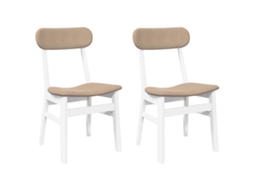 Dining Chair, Dining Chairs Vidaxl Branco Borracha (n/a)