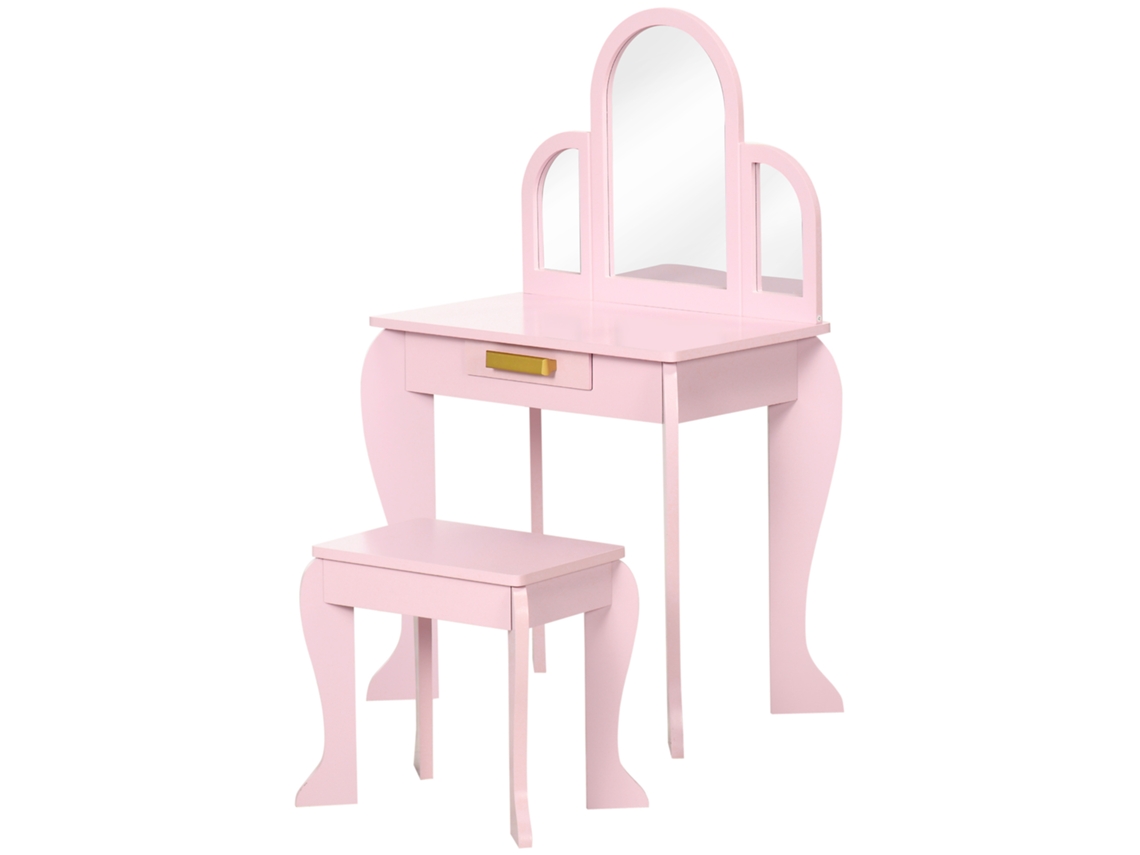 Penteadeira, Cor Rosa, Para Crianças