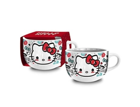 Caneca de cerâmica Coriex Hello Kitty 500ml para uso diário e colecionadores