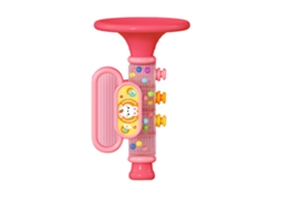 Ats trompeta Infantil Linda Cartoons Cores Brilhantes Multifuncional Brinquedo Musical para Educação Precoce Rosa