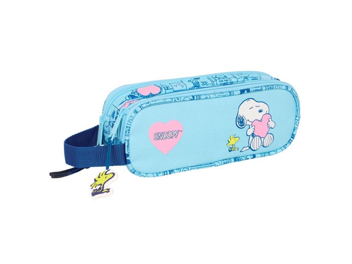 Trousse Retangular Snoopy Love 21 Cm 2 Compartimentos