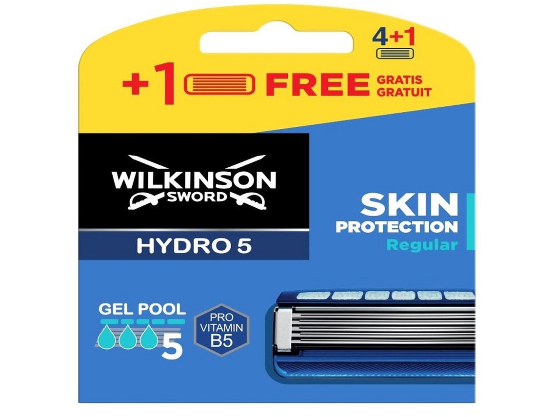 Hydro 5 Skin Protection Replacement Blades For Mens Razor, 5 Pack Wilkinson