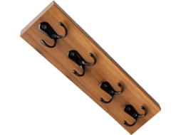 Suporte De Parede Decorativo Em Madeira, Estilo Fazenda, Com Cabide Vertical Para Carteiras E Bolsas, Ideal Para Hall De