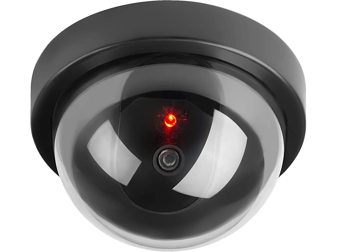 Dummy Cameras,Fake Security Cctv Dome Camera With Led Flashing Light,1 Pack