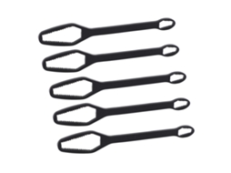 5 Peças Chave De Ajuste Multifuncional Autoapertando De Duas Pontas 3‑17mm Preto