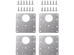Kit De Reparo Dobradiças Aço Inoxidável Com 4 Peças, Incluindo Ferramentas Para Gavetas E Portas Com Furos, Parafusos E