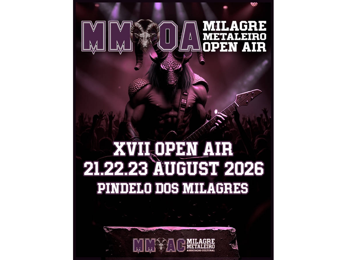 Bilhete MILAGRE METALEIRO - MMOA 2026