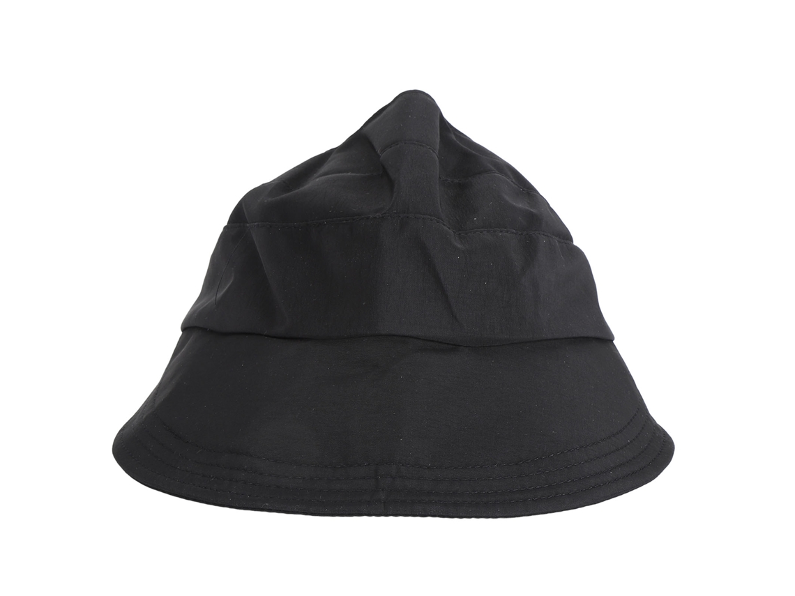 Chapéu De Sol Com Borda Larga E Topo Vazio Plegável Ajustável Uv 50+ Para Mulher Praia Preto
