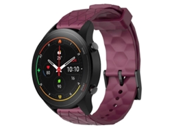 Pulseira De Silicone De Cor Sólida Com Estampa De Futebol Para Xiaomi Mi Watch S1 Pro 22mm