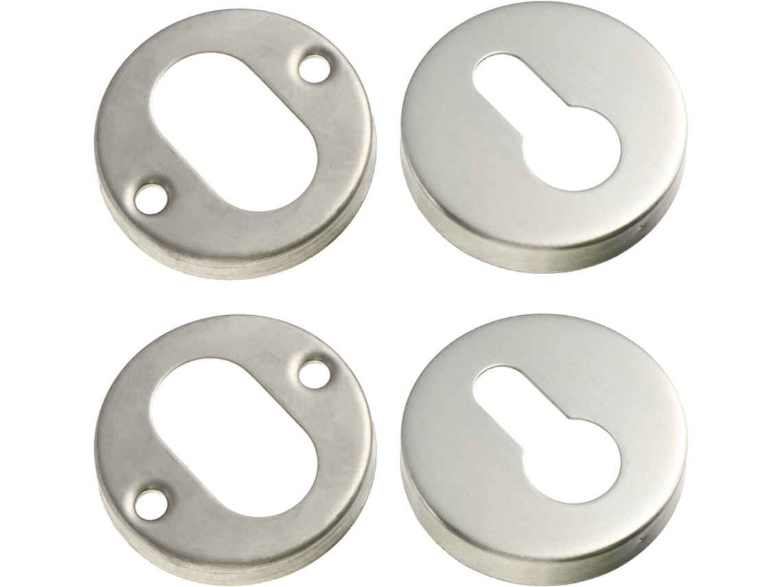 Conjunto De 6 Capas De Aço Para Fechadura De Porta, Com Chave E Tampa.