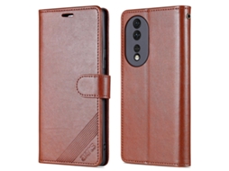 Capa Para Celular Azns For Honor 90 Em Couro Pu Com Suporte E Função Carteira.