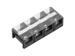 Barreira De Fios Elétrico Terminal Block 2 Linhas Com Tampa, 8 Pontos, 100a, Ac600v - Tipo Tc‑1004