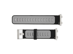Cinto De Relógio Esportivo De Silicone Macio Para Oppo Watch 2 46mm Cinza Preto
