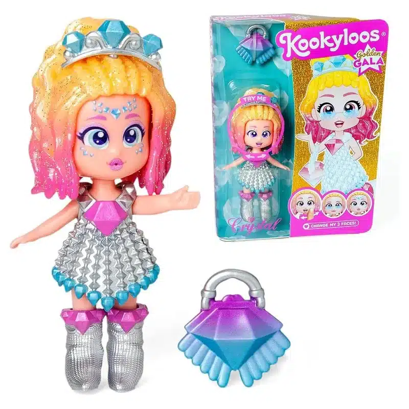 Muñeca Kookyloos Golden Gala Crystal Con Accesorios 35016 Magicbox Magic Boxmagicboxp24
