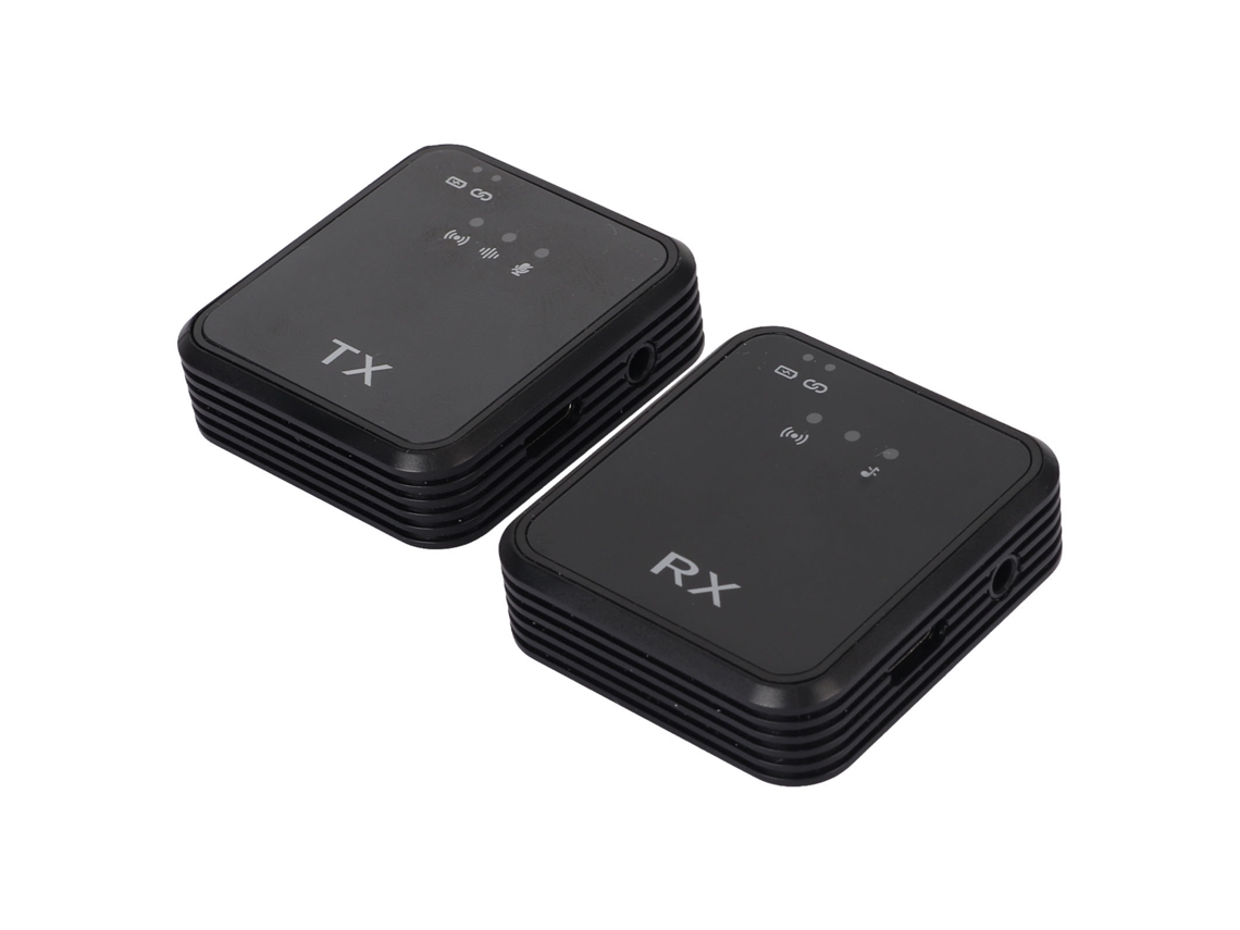 Microfone de lapela sem fio com redução de ruído e monitoramento bidirecional para gravação ao vivo ao ar livre (1 a 2 pessoas) | S/MARCA