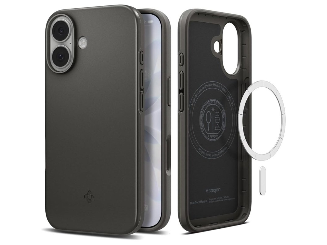 Spigen Thin Fit Magfit Back Cover Cinzento Apple Iphone 17