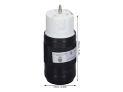 Laxiscreed Conector De Ligações Feminino Para Gerador Com Engate Rosqueado - 50a Para Caravanas E Veículos