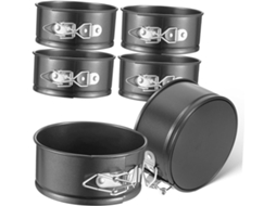 Conjunto de 6 peças redondas com vedação hermética em aço carbono (par)