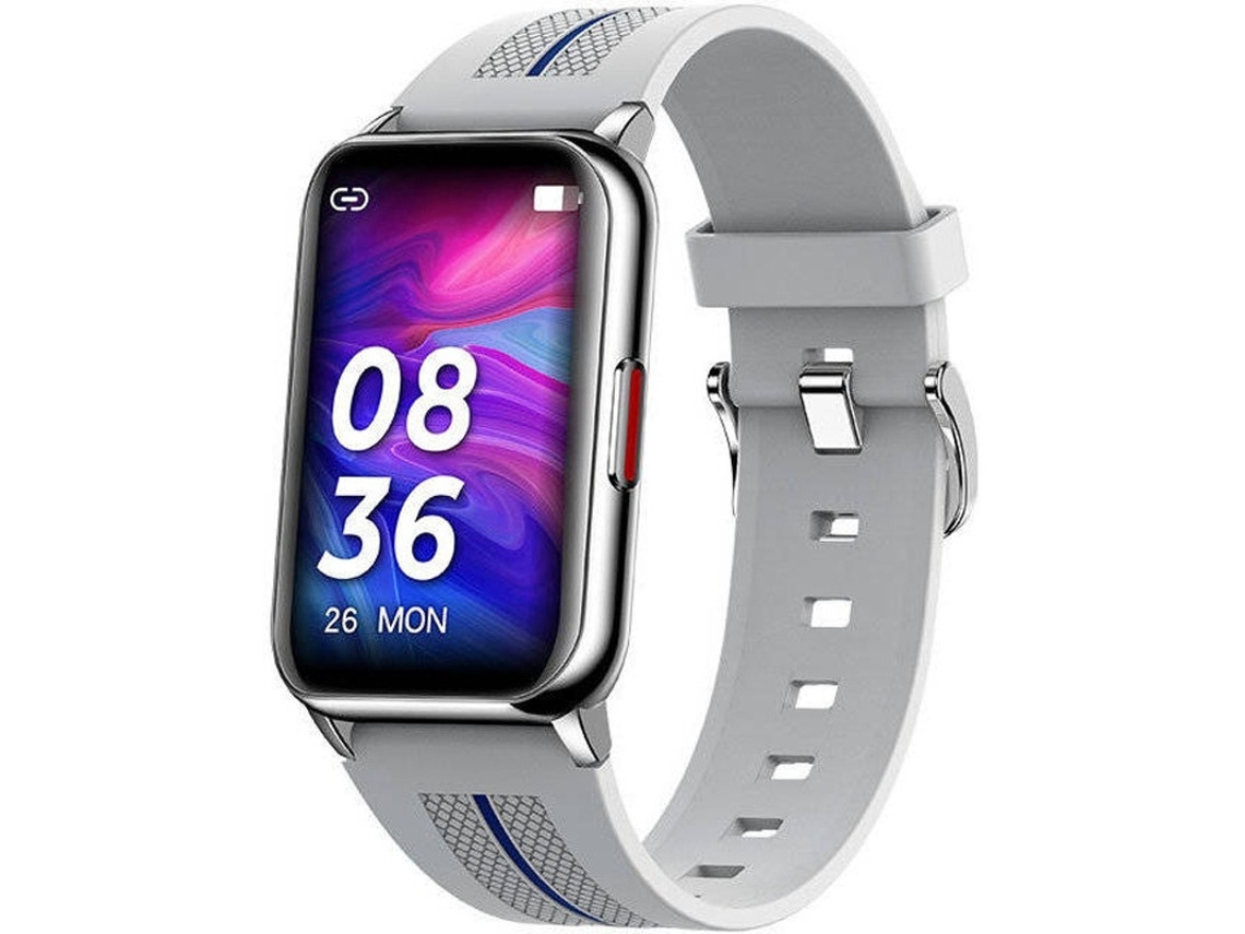 Pulseira À Prova Dágua Smart Touch Control Smartwatch Multi Detecção Frequência Cardíaca Suporte para Sono Bestvite (cinza)