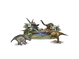 Quebra-cabeça 3d Do Jurassic World. 66x35x20 Cm