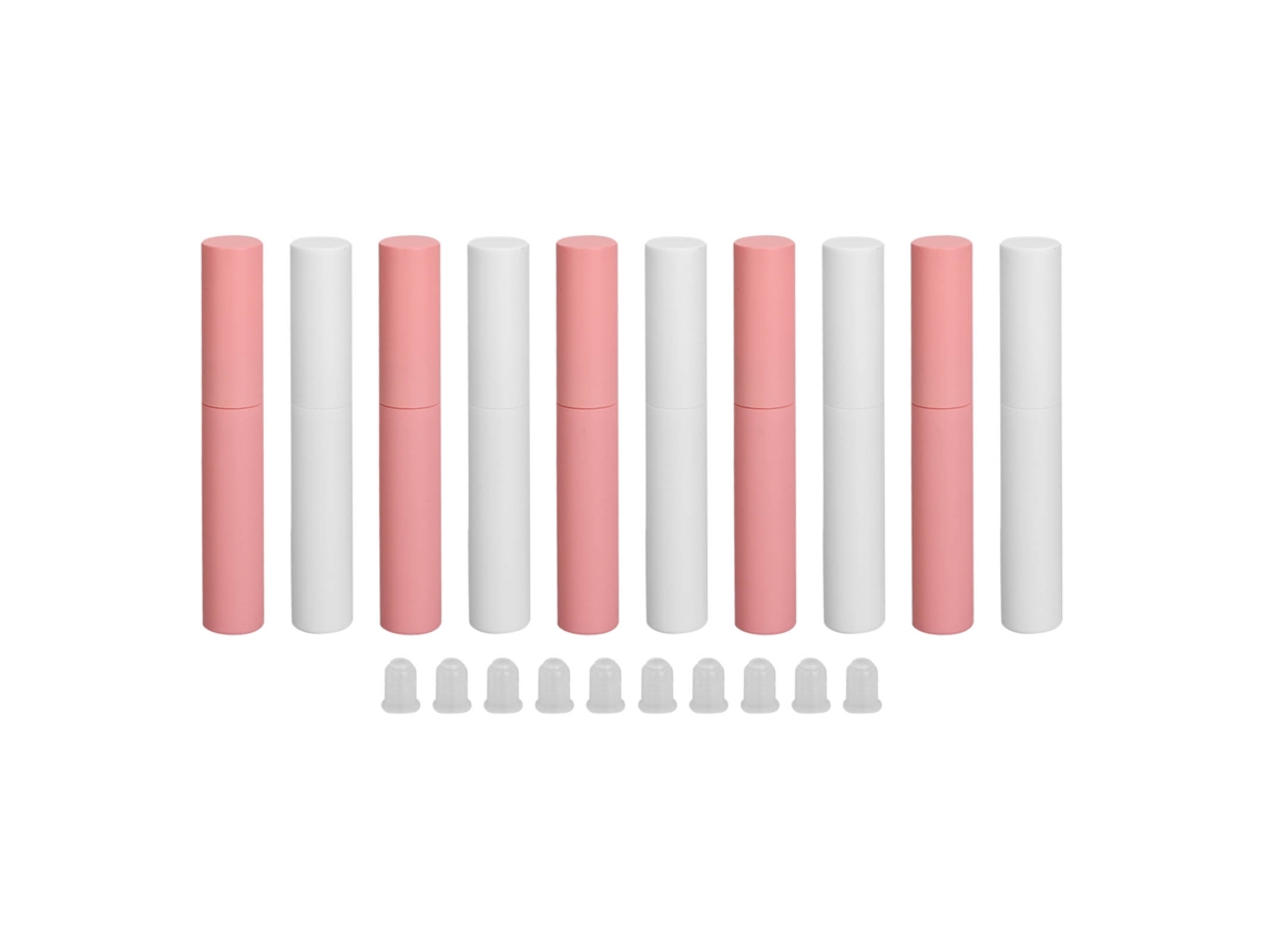 10 Tubos De Máscara Vacíos De 10ml Con Varilla Para Viajes, Material Plástico Duradero Y Portátil