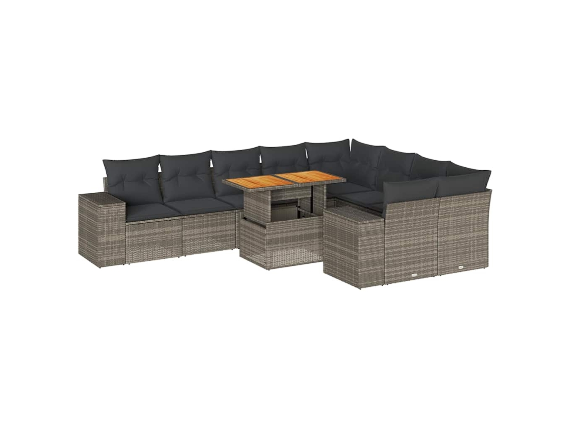 Garden Sofa Set, Garden Sofa Sets Vidaxl Cinzeto Rattan / Vime (n/a)