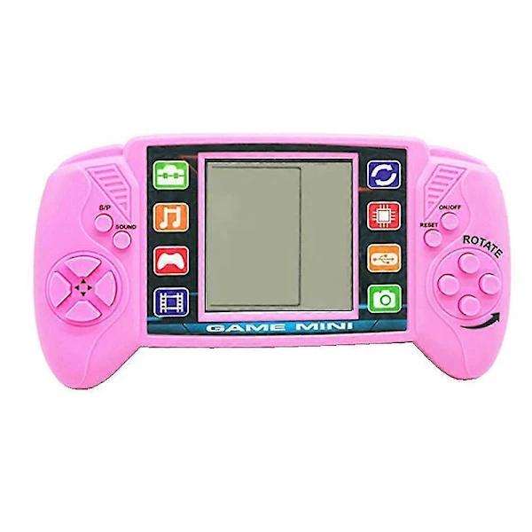 Brinquedo Eletrônico Portátil, com Quebra cabeça, Rosa AQUAFORGE