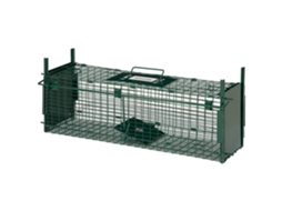 Armadilha Coelhos Esquilos Furões-verdes 60x18x20 Cm Animais Vivos 2 Portas Alça E Est Aço